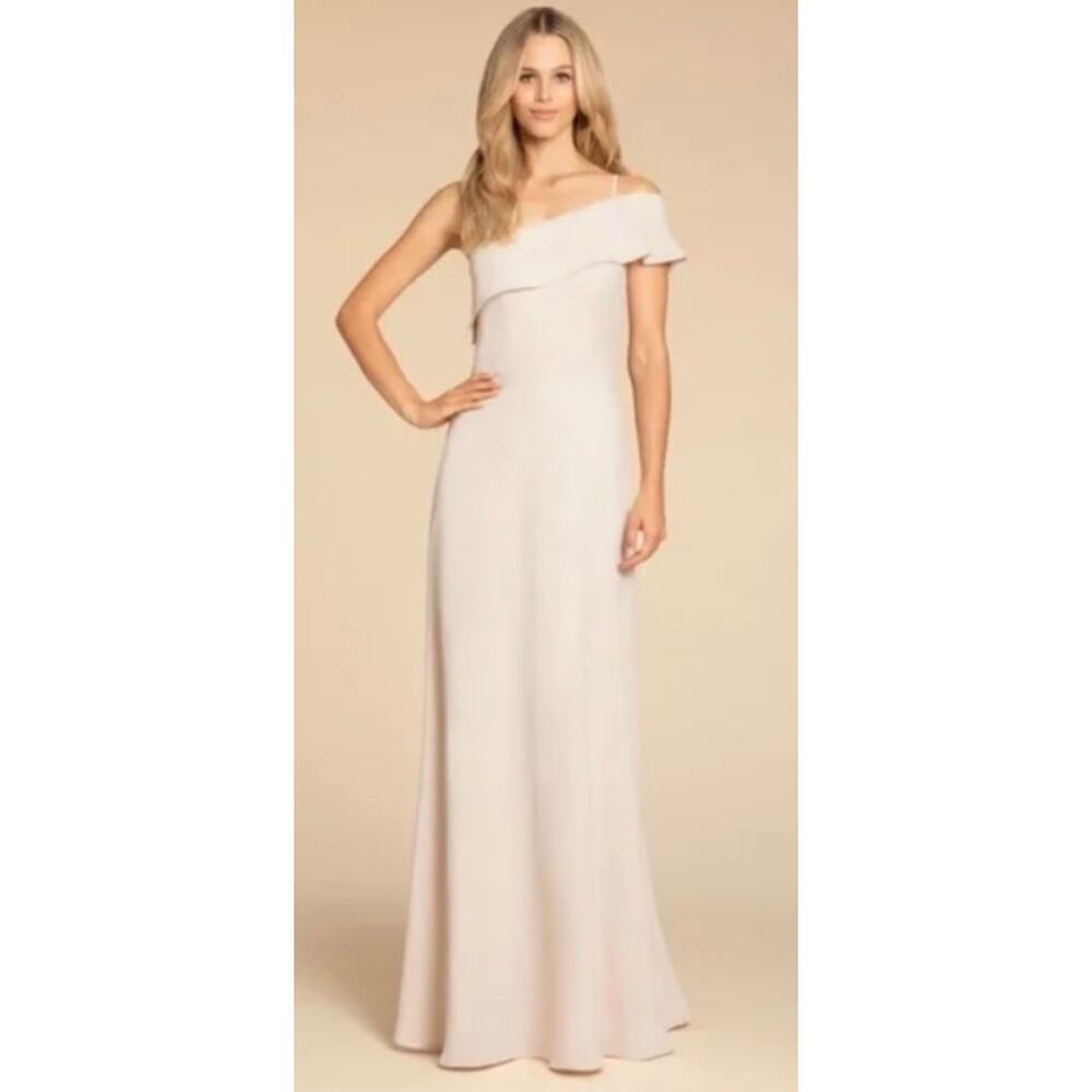 Nwt Hailey Paige Occasions Cashmere Off Shoulder Formal Gown Dress Bridesmaid 22